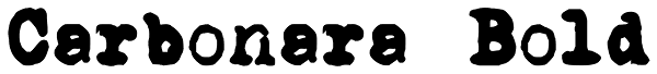 Carbonara Bold Font