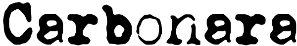 Carbonara Font