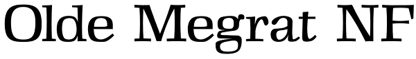 Olde Megrat NF Font