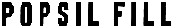Popsil Fill Font
