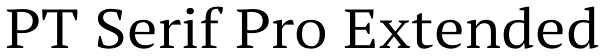 PT Serif Pro Extended Font