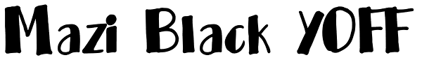 Mazi Black YOFF Font