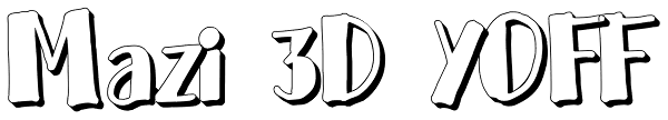 Mazi 3D YOFF Font