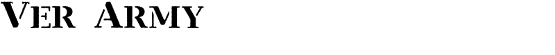 Ver Army Font