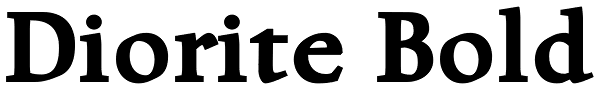 Diorite Bold Font