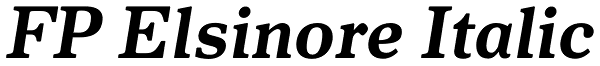 FP Elsinore Italic Font