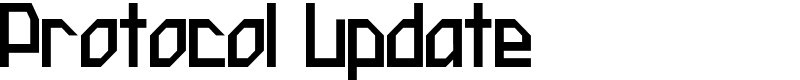 Protocol Update Font