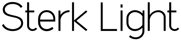 Sterk Light Font