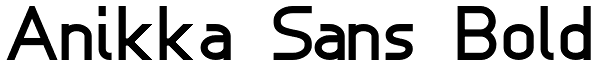 Anikka Sans Bold Font