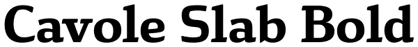 Cavole Slab Bold Font