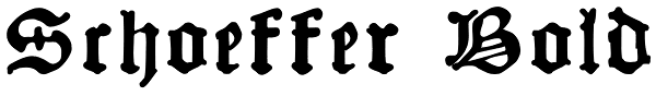 Schoeffer Bold Font
