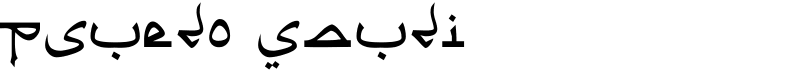 Psuedo Saudi Font
