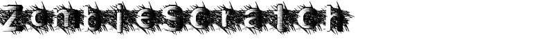 ZombieScratch Font