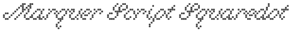 Marquer Script Squaredot Font