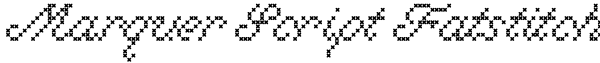 Marquer Script Fatstitch Font