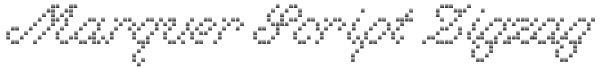 Marquer Script Zigzag Font