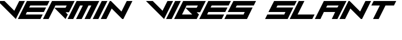 Vermin Vibes Slant Font