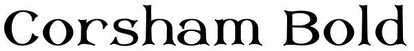 Corsham Bold Font