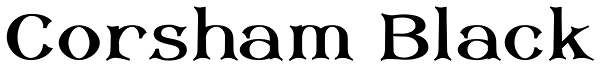 Corsham Black Font