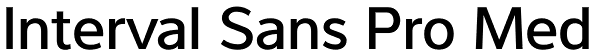 Interval Sans Pro Med Font