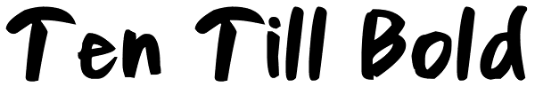 Ten Till Bold Font