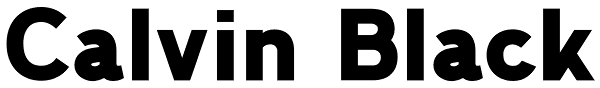 Calvin Black Font