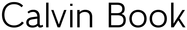 Calvin Book Font
