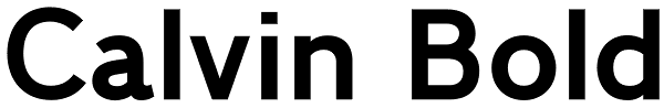 Calvin Bold Font