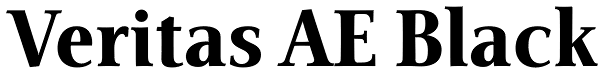 Veritas AE Black Font