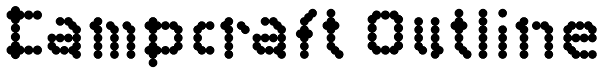 Campcraft Outline Font