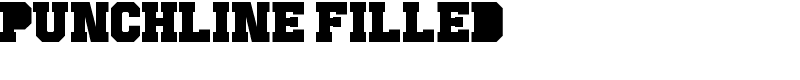 Punchline Filled Font