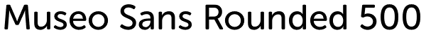 Museo Sans Rounded 500 Font