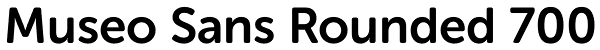 Museo Sans Rounded 700 Font