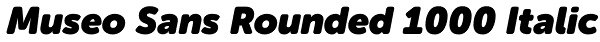 Museo Sans Rounded 1000 Italic Font