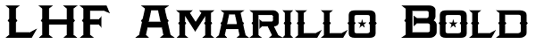 LHF Amarillo Bold Font