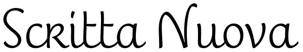 Scritta Nuova Font