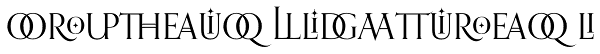 Orpheus Ligatures I Font
