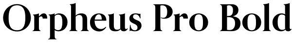 Orpheus Pro Bold Font