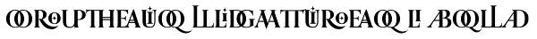 Orpheus Ligatures I Bold Font