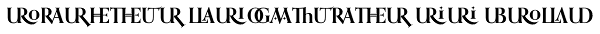 Orpheus Ligatures II Bold Font
