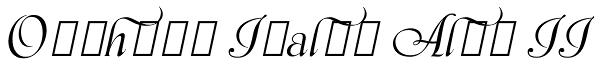 Orpheus Italic Alts II Font