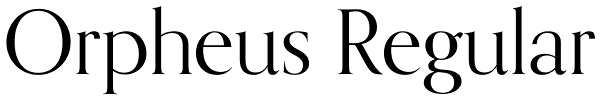 Orpheus Regular Font