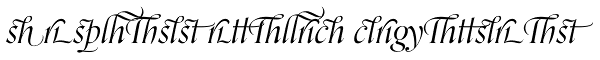 Orpheus Italic Ligatures Font