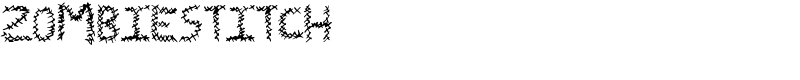 ZombieStitch Font