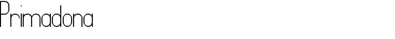 Primadona Font