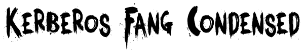 Kerberos Fang Condensed Font