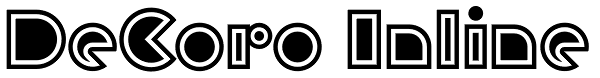 DeCoro Inline Font