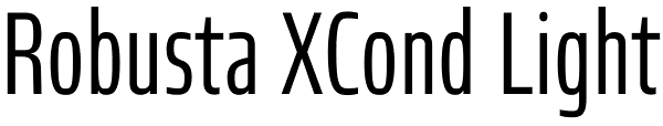 Robusta XCond Light Font