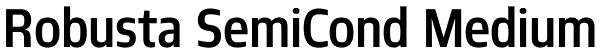 Robusta SemiCond Medium Font