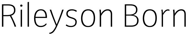 Rileyson Born Font